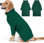cyeollo Dog Sweater Long Sleeve Knitted Turtleneck Pullover Warm Clothes | Ultra Soft Warm Knit, Full Coverage, 4-Way Stretch for Easy Movement, Easy On & Off, Winter Daily Wear for Small Dogs