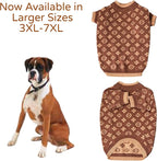 Everything Chic Luxury Dog Sweater – Soft Knit Designer Pet Outfit for Small Dogs & Puppies, XS–L, Stylish Warm Clothing for Yorkies, Chihuahuas, Dachshunds, Maltese, French Bulldog