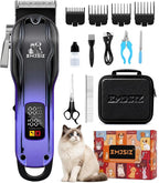 Dog Grooming Kit, Low Noise Cordless Pet Clippers for Dogs & Cats | Quiet Cordless Grooming • Thick Coat Trimming • USB-C Charging • Storage Case • Dogs & Cats