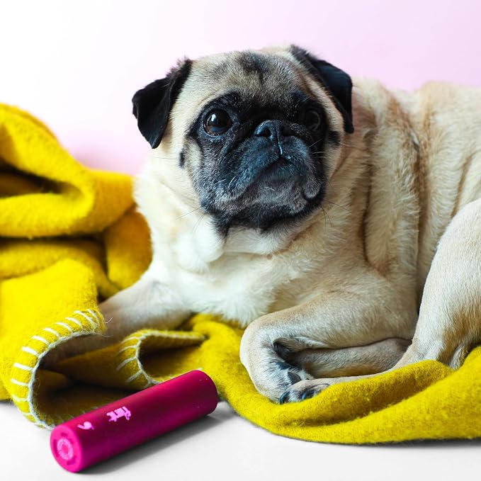 Classic Pink Retractable Mini Lint Roller with 90 Extra Sticky Sheets, Small and Portable Lint Roller, Ideal Pet Hair Remover, Travel Lint Rollers for pet Hair Extra Sticky