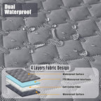 Smiry Waterproof Dog Bed Cover Blanket, Reversible Pet Blanket | Soft Reversible, Washable Leakproof Cats Dogs Couch Cover for Sofa, Couch, Furniture (52x82 Inch)
