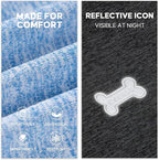 KYEESE 2Pack Dog Shirt, Lightweight Sun Protection Sleeveless Dog T Shirts for Large Dogs Boy, Breathable Pet Reflective Tank Top Summer Dogs Clothes for Outdoor Walking, Grey+Light Blue, 3XL