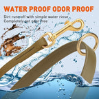 Viper Biothane K9 Working Dog Leash Waterproof Lead for Tracking Training Schutzhund Odor-Proof Long Line with Solid Brass Snap for Puppy Medium and Large Dogs 6ft, Coyote Brown