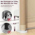 2Pack Retractable Baby Gates for Stair, 58" Extra Wide Mesh Dog Gate | Child Gate for Toddler Pet, Indoor and Outdoor Use, Easy Install, 34" Height, Beige
