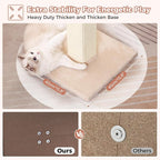 Tall Cat Scratching Post 33” Heavy Duty Sisal Scratcher Post | Modern Cat Scratching Post with Heavy Duty Base for Sturdy, Large 33" Vertical Sisal Rope Post & 2 Cat Toy Balls for Cats