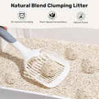 FUKUMARU Tofu Cat Litter - Natural Lightweight Bean Dregs & Corn Starch Cat Litter Pellets, 99.9% Dust Free Quick Clumping, Effective Odor Control, Flushable, Low Tracking, 32lb (8lb x 4 Bags)