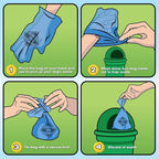 Bags on Board Dog Poop Bags, Strong Leak Proof Waste Bags, 315 Count | Strong Leak Proof Dog Waste Bags, 9 x 14 Inch Size, Durable Cleanup Solution, Blue Bags, 315 Count Refill Pack