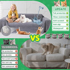 Loiion Cat Scratch Proof Furniture Protector Waterproof Sofa Cover 134"x71" | Pet-Friendly Couch Protector, Anti-Scratch & Anti-Slip Sofa Cover For Cats Dogs Kids, Machine Washable