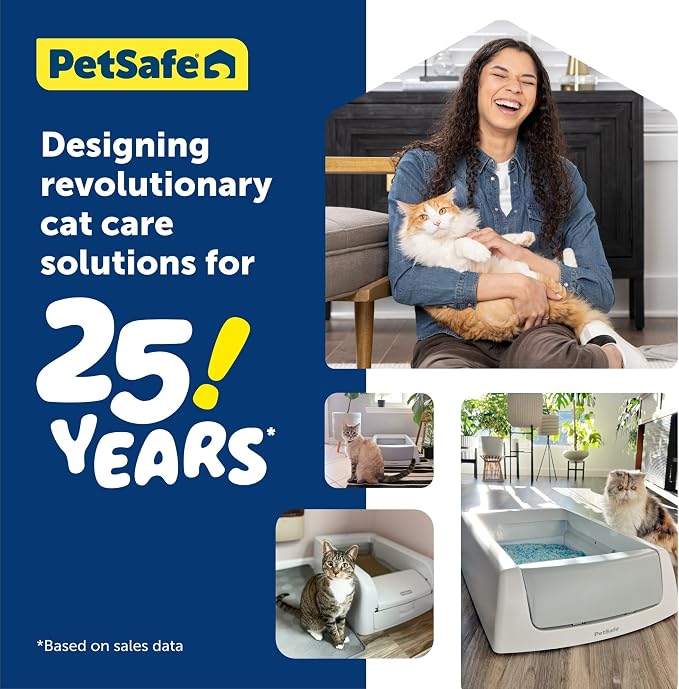 PetSafe ScoopFree Clumping Self-Cleaning Litter Box Hood and Accessory | Includes Front-Entry Privacy Hood, Anti-Tracking Litter Mat, and 25 Waste Bin Liners for Less Tracking and Mess