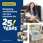 PetSafe ScoopFree Clumping Self-Cleaning Litter Box Hood and Accessory | Includes Front-Entry Privacy Hood, Anti-Tracking Litter Mat, and 25 Waste Bin Liners for Less Tracking and Mess