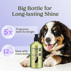 PAWFUME Dog Shedding Shampoo and Conditioner, Royal Lavender, 1-Pack – Nourish & Detangle for Silky Soft Coat – Probiotic, Deep-Cleaning, pH-Balanced – Salon-Quality Shedding Shampoo for Dogs