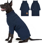 cyeollo Dog Sweater Long Sleeve Knitted Turtleneck Pullover Warm Clothes | Ultra Soft Warm Knit, Full Coverage, 4-Way Stretch for Easy Movement, Easy On & Off, Winter Daily Wear for Small Dogs