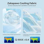 Cooling Blanket for Dogs - Q-MAX>0.4 Waterproof Pet Throw Blanket Bed Cover, Non-Slip Dog Blankets for Couch Protector, Washable Furniture Cover for Summer, Grey,40x60