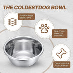 6 Pcs 8 Cup Metal Dog Bowls Stainless Steel Food Dish 64 Oz | Thickened,for Medium Large Dogs Cats,Dishwasher Safe ,Travel Kennel Feeding, Heavy Duty Stainless Steel Construction
