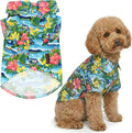 Parisian Pet Floral Dog Shirt - Cotton Clothes for Large Dogs - Stylish Dog Beach Outfit - Lightweight and Soft Puppy Clothes - Trendy Tshirts for Dogs - Comfortable Summer Vacation Pet Apparel
