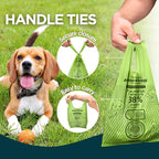 The Original Poop Bags® Dog Waste Bags with Handles - Heavy-Duty & Leak-Proof, USDA Certified 38% Plant-Based, Unscented, Easy Tie-Handle Poop Bags for All Size Dogs (360 Count)