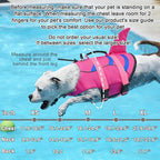 Fragralley Dog Life Jacket Shark, Dog Life Vest Adjustable Ripstop, Dog Swimming Safety Vest with Superior Buoyancy & Rescue Handle for Small Medium Large Dogs, Swim, Pool, Beach, Boating