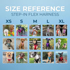 Voyager Step-in Flex Adjustable Dog Harness - Lavender, Large | 20 - 25" in Chest, Fully Adjustable, Reflective Bands, All Weather Breathable Air Mesh, Lightweight, Fast Drying