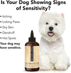 Pride and Groom The Sensitive One Dog Shampoo – All Natural Blend of Essential Oils & Gentle Ingredients for Puppies & Dogs with Sensitive Skin & Coats to Soothe and Regulate Skin & Follicles – 16oz