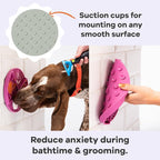 Paradise - Dog Lick Mat for Slow Feeding & Anxiety - Non-Slip Silicone Slow Feeder with Suction Cups - Dishwasher Safe Pet Dish for Grooming, Training, and Boredom Relief (Sage)