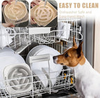 2 Pack Slow Feeder Dog Bowls for Large Dogs | Non-Slip Base, Anti-Choking Design, Reduces Bloating & Overeating, Easy to Clean, 4 Cups