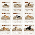 Comfort Expression Orthopedic Dog Bed for Medium Size Dog with Bolster | Waterproof Dog Couch Bed with Washable Cover & Non-Slip Bottom, Supportive Egg Crate Foam Medium Pet Bed, 30x20 Inch