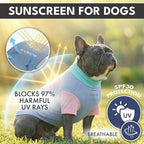 Spark Paws Sunblock Dog T-Shirt, SPF30 Protection, Lightweight Breathable Quick Dry for Dogs with Sensitive Skin - Breeze & Sorbet (Set of 2) - Size 3XL