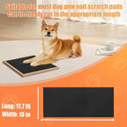 6 PCS Pet Nail Self Adhesive Replacement Emery Paper, 10in*17.7in, Black | Fits Most Dog Scratch Pad DIY on the Places Where Pets Like to Scratch Alternatives to Cat and Dog Nail Clippers