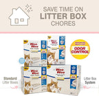 Four Paws Wee-Wee Cat Pads, Unscented, 10 Count | Disposable litter box mats, great for under litter boxes, advanced odor control, fast absorption, litter tracking, 28" x 30"