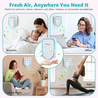 Plug In Air Purifier Negative Air Freshener for Home | 4 Pack Air Ionizers for Dust Mites, Pets Odor Reducer Smoke Bedroom, Office, Basement Kitchen