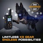 INVIROX Ultra K9 Dog Training Collar with Remote, 124 Levels for Reactive, Stubborn or Hard-to-Train Dogs, ¾ Mile Range, Night-Light Mode, Safe Communication, IP67 Waterproof E Collar for Large Dogs