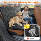 URPOWER XL Dog Seat Cover for Full-Size Truck Back Seat, Waterproof Hammock | Mesh Window, Side Flaps, 600D Oxford, Scratch Resistant, Non-Slip, Easy Install, Machine Washable, Pee Pad Included
