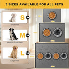 Pieviev Silicone Dog Cat Food Bowl Mat, Waterproof Raised Edge, 24'' x 16'' | Food-Grade Bpa-Free Pet Food Mat, Waterproof & Non-Slip, Raised Edges Contains Spills & Drips, Fits Pet Bowls and Fountains