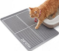 Cat Litter Box Mat-Rubber Cat Litter Mat Waterproof Silicone Pad Kitty Litter Catcher Trapping Mat Easy Clean (27'' x 20")