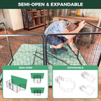 FXW Homeplus Indoor Dog Playpen, 40" H, 6 Panels, for Medium & Large Dogs | Stress-free play, Heavy-duty, Semi-open design, Easy setup, Threshold-free gate, Expandable, Patented