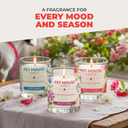 Pet House Natural Plant-Based Air Freshening Pet Candle Clean Burning, Long Lasting Candles, Strawberry Shortcake, 9 OZ Pack of 1