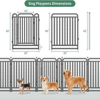 40 Inch Dog Playpen Outdoor, 36 Panels Puppy Playpen Heavy Duty Dog Play Pen Indoors, Rust Resistant Dog Pen for Large/Medium/Small Dogs, Dog Fence for RV Camping