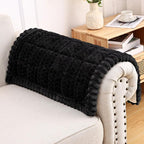 Smiry Couch Cover for Dogs, Non Slip Fuzzy Pet Sofa Arm Covers Washable | Sofa Slipcovers for Armrest & Backrest, Soft Thick Furniture Protector for Cats Dogs, Against Fur, Dirt (27.6"x27.6")