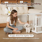 30" Plastic Dog Playpen, 11-Panel Lightweight Pet Play Pen | No-Tool Assembly, Foldable, Quiet & Safe for Small/Medium Dogs & Cats, Indoor Use