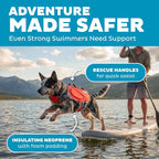 Outward Hound Dawson Swim Red Dog Life Jacket, Medium