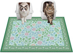 Glittme Cat Litter Mat, 33"x22" Non-Slip Washable Trapping Mat for Cats | Litter Trapping Mat With Thick PVC Coil To Catch Scatter, Soft On Paws And Waterproof Bottom To Protect Floors