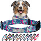 Lucky Love Dog - Adjustable Dog Collar with Easy Click Buckle for Medium Dogs, Durable, & Comfortable for Male & Female Dogs, Pet Collar for Puppies & Adult Ones - Carriebelle, Medium