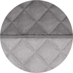 PureFit Reversible Quilted Couch Covers for Dogs Loveseat Sofa Cover 46.5” | Gray/Light Gray, Water Resistant Couch Protector, Washable Pet Couch Cover with Non Slip and Elastic Straps For Kids