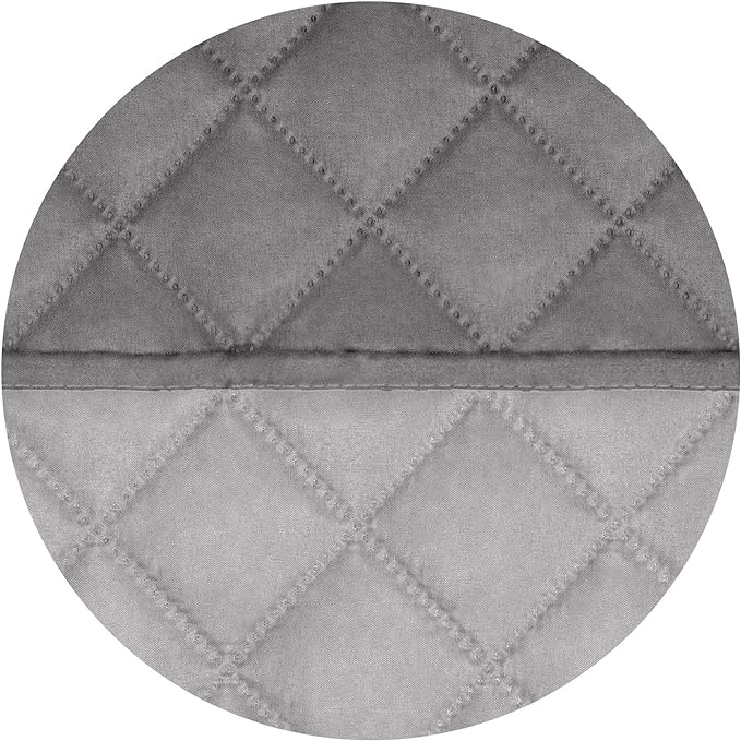 PureFit Reversible Quilted Couch Covers for Dogs Loveseat Sofa Cover 46.5” | Gray/Light Gray, Water Resistant Couch Protector, Washable Pet Couch Cover with Non Slip and Elastic Straps For Kids