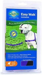 PetSafe Easy Walk Harness for Dogs - Pull-Free Walks - Patented Martingale Loop Design - Front Chest Leash Attachment - Comfort Straps - Breathable Harness Design - Medium, Deep Purple/Black