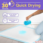 PETSWORLD Giant Dog Potty Pads, Odor-Eliminating, 36" x 36", Ultra Absorbent 5-Layer Leak-Proof Training Pads for Dogs & Cats (36x36, 25 Count)