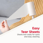 IRIS USA Extra Sticky Lint Roller, Standard Pack with Storage Box & Refills | Lint Roller Covers, Extra refills*8: 90 Sheets/Roll- 720 Sheets Total, Easy Tear Design, Pet Hair Remover on Clothes Bed
