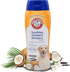 Arm & Hammer for Pets Soothing Oatmeal Dog Shampoo, Vanilla Coconut Scent, Baking Soda Odor Control, Moisturizing Shampoo for Dry Dog Skin, pH Balanced for Dogs, 20 Fl Oz - 2 Pack