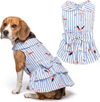 Parisian Pet Flamingo Dog Dress - Summer Clothes for Large Dogs Girl - Stylish Pet Dress - Comfortable Sleeveless Dog Outfits - Lightweight and Breathable Puppy Clothes - Dresses for Dogs