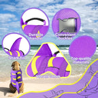 Fragralley Dog Life Jacket Shark, Dog Life Vest Adjustable Ripstop, Dog Swimming Safety Vest with Superior Buoyancy & Rescue Handle for Small Medium Large Dogs, Swim, Pool, Beach, Boating